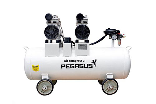Máy nén khí giảm âm Pegasus TM-OF750x2-70L